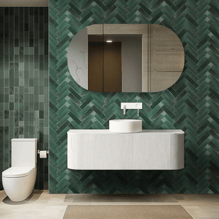 Orio Hayman | Curve Vanity | 1190 | Matte White
