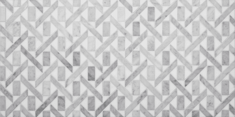 Labyrinth Oblique Carrara & Thassos Marble By Steve Cordony