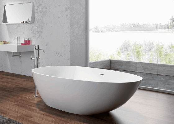 Pietra Bianca Olivia Freestanding Stone Bath