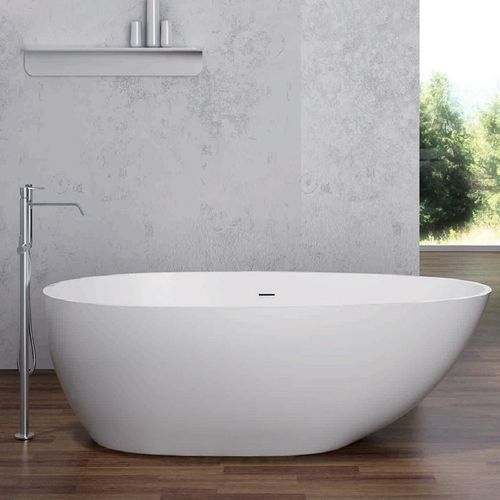 Pietra Bianca Onda Freestanding Stone Bath