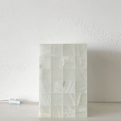 Mexican Onyx Marquetry Lamp