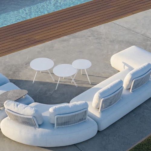 Ora One Stool Outdoor Lounge - Yellow