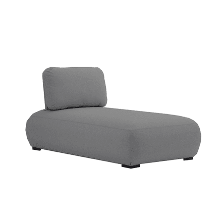 Ora Outdoor Chaise - Charcoal