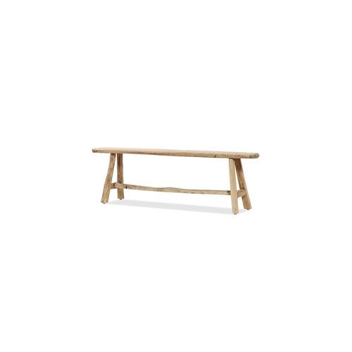 Organic Teak Bench with Bar