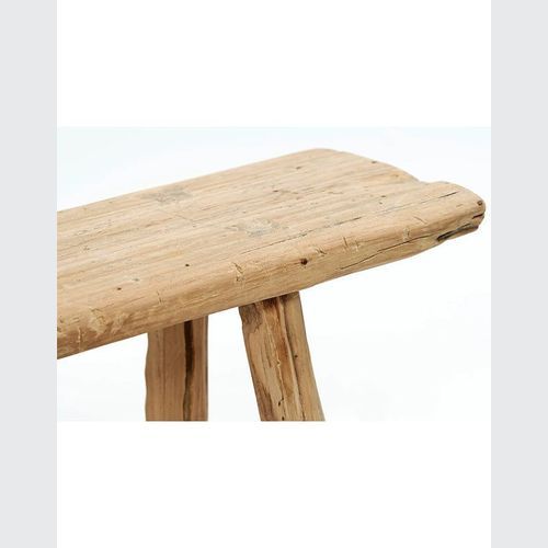 Organic Teak Bench with Bar