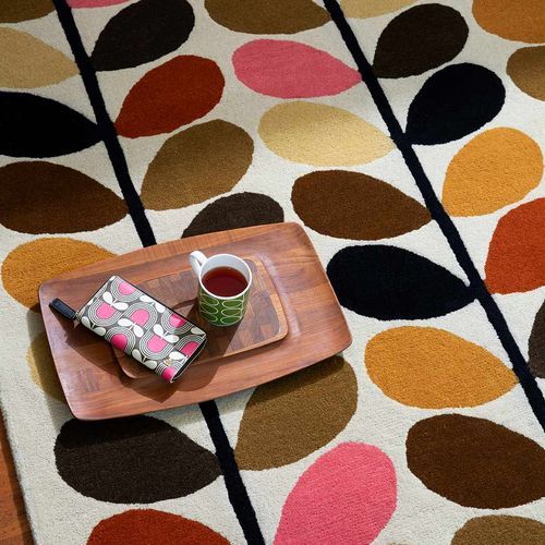 Orla Kiely Multi Stem Rug - Autumn | 100% Wool Designer Floor Rug