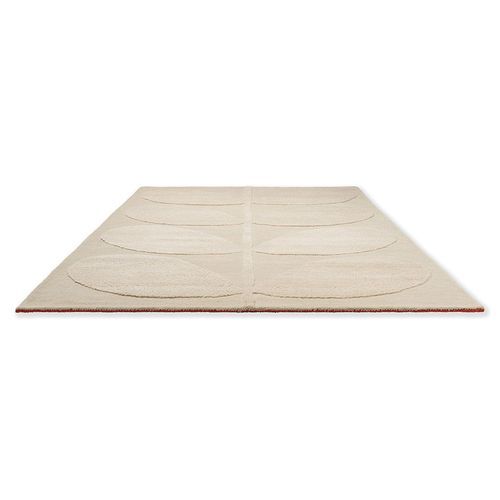 Orla Kiely Solid Stem Rug - Ecru | 100% Wool Designer Floor Rug