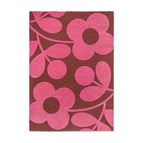 Orla Kiely Sprig Stem Rug - Paprika | 100% Wool Designer Floor Rug