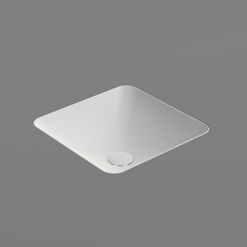 Pura 38 Square Undermount Basin Matt White