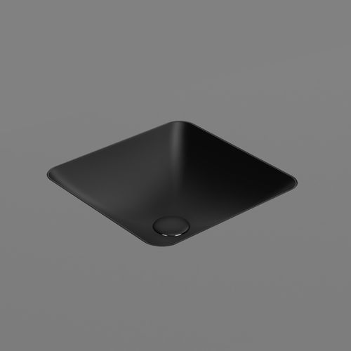 Pura 38 Square Undermount Basin Matt Black