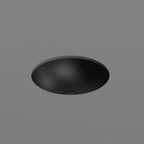 Pura 40 Round Undermount Basin Matt Black
