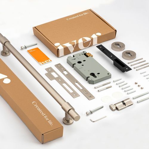 Door Pull Handle with Separate High Security Lock Kit