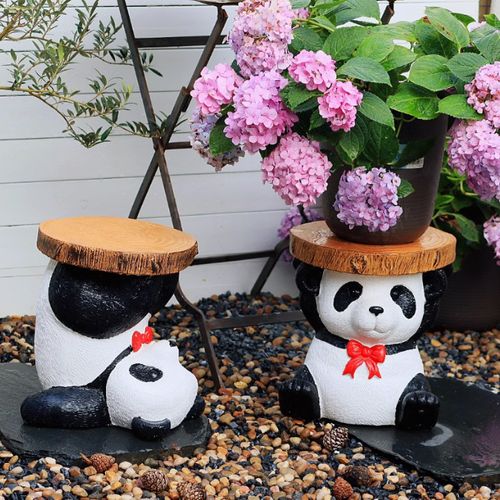 Playful Panda Stools
