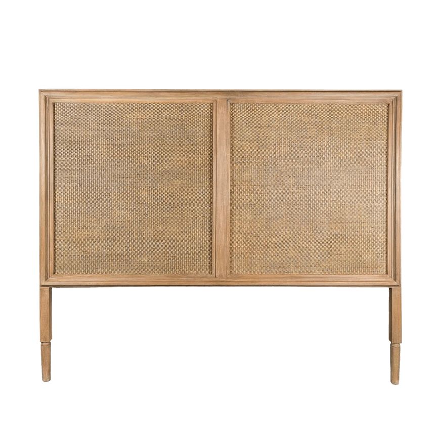 Ava Rattan Bedhead - Natural
