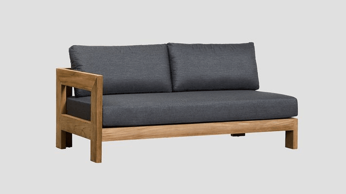 Pauanui Teak Double Right Arm Section