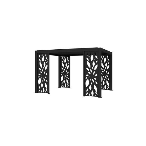 Atlantic & Caribbean Freestanding Pergola Patterned Privacy Panel