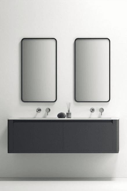 Perouse 1500 - Charcoal Vanity