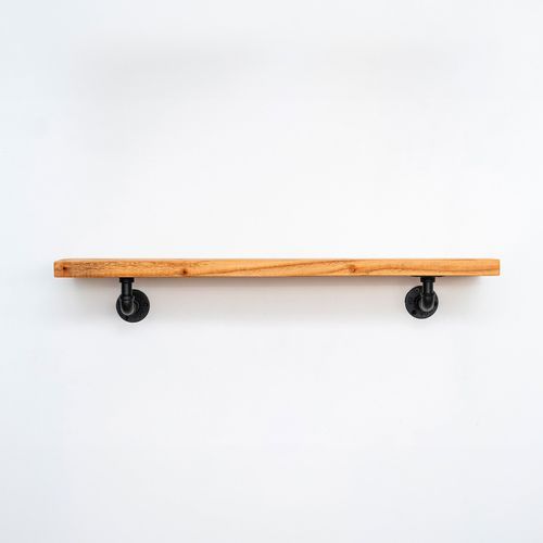 Rustic Pipe Bracket Shelf 130cm