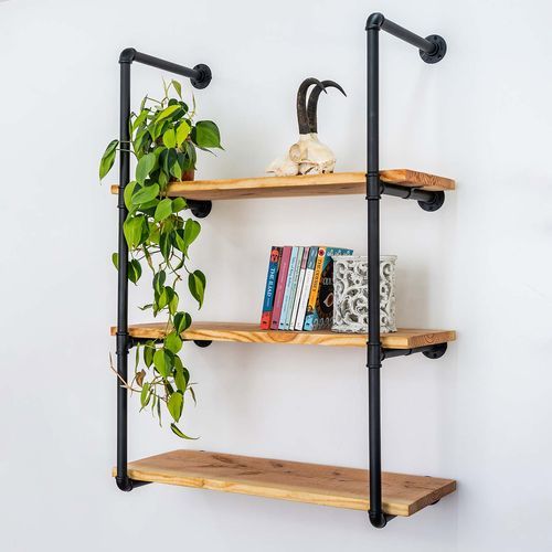 Oregon Pipe Shelf Unit 80cm