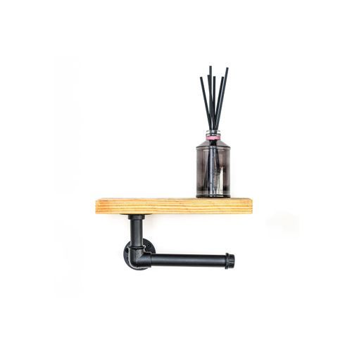 Toilet Roll Holder With Shelf