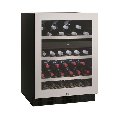 Vintec Single Zone 50 Bottle Wine Cabinet - Stainless Steel