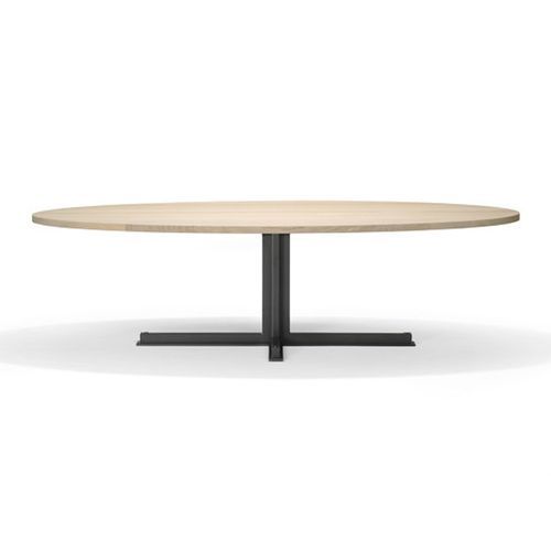Cross Oval Dining Table