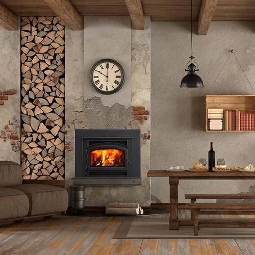 Quadrafire Expedition Inbuilt Wood Fireplace