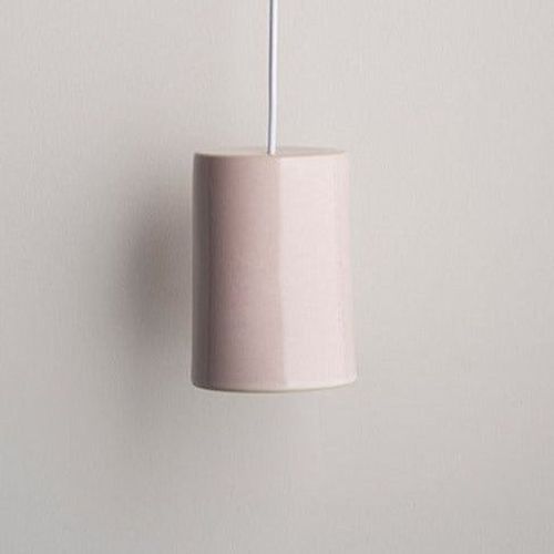 Ceramic Pendant Cylinder Light Large