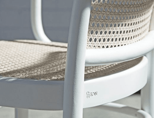 811 Hoffmann Armchair - White - by TON