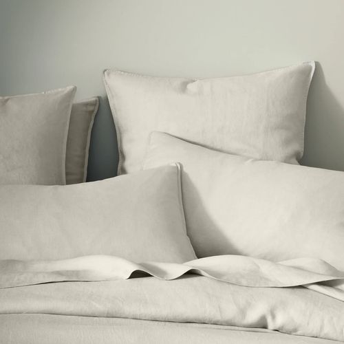 Ravello Pillowcase Pair - Bone | Standard, King or Euro Size