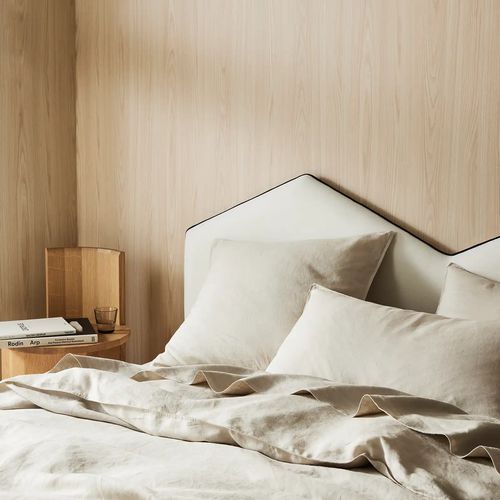 Ravello Linen Quilt Cover - Bone | Weave Home Bed Linen