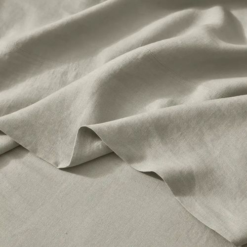 Ravello Linen Flat Sheet - Bone | Weave Home Bed Linen