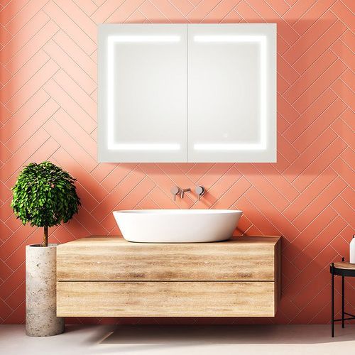 Remer Vera Shaving Cabinet with Frontlit LED Light