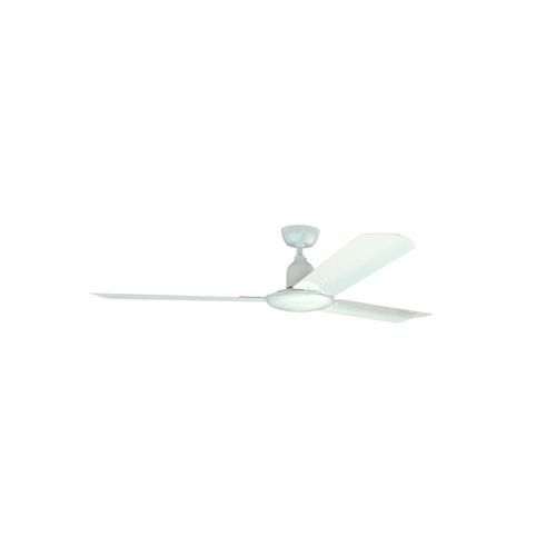 Retro White Flat Bottom + Colonial Blade AC Motor Fan