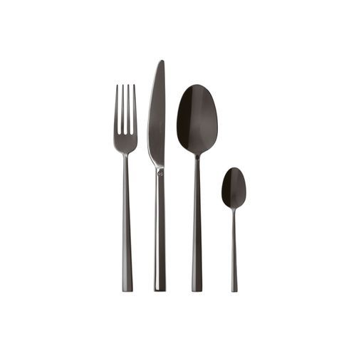 Rock PVD Mirror 2 Black 24 Piece Set