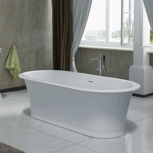 Pietra Bianca Rome Freestanding Stone Bath