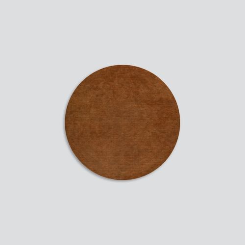 Baya Sandringham 100% Wool Round Rug - Pecan