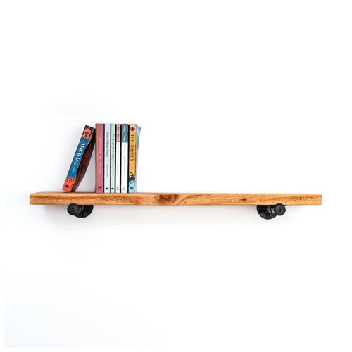 Rustic Industrial Pipe Shelf 60cm
