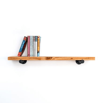 Rustic Industrial Pipe Shelf 30cm