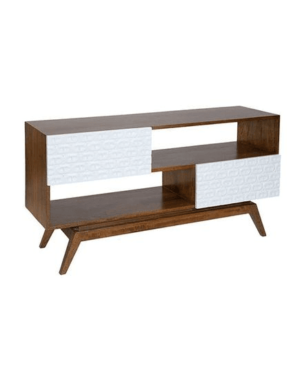 Sari Classic Entertainment Unit w/2 Carved Drawers