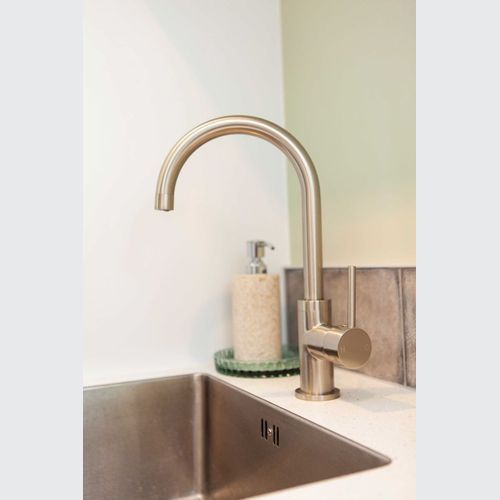 Gooseneck Swivel Mixer Clas31 Brushed Nickel