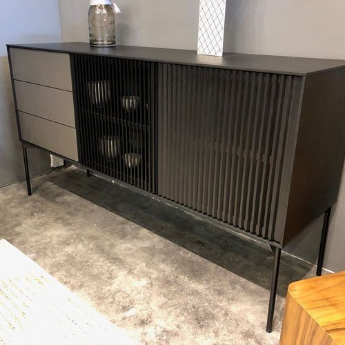SEGAN Sideboard Buffet 160cm - Black & Grey