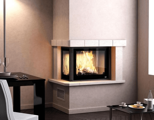 Seguin Europa 7 Left Hand Corner Cast Iron Fireplace