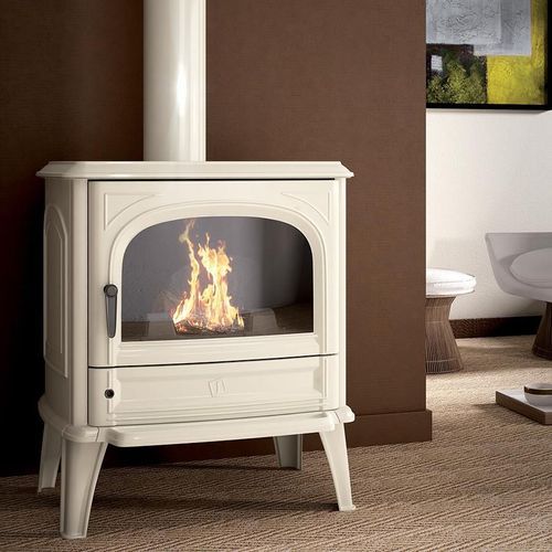 Seguin Saphir Freestanding Fireplace - Enamel