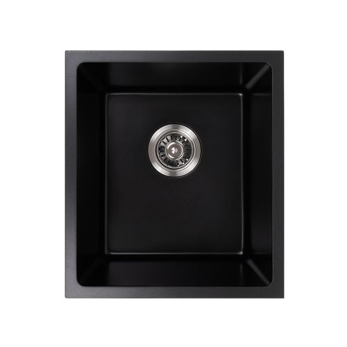 Cynthia 396x446 Black Granite Single Bowl Sink