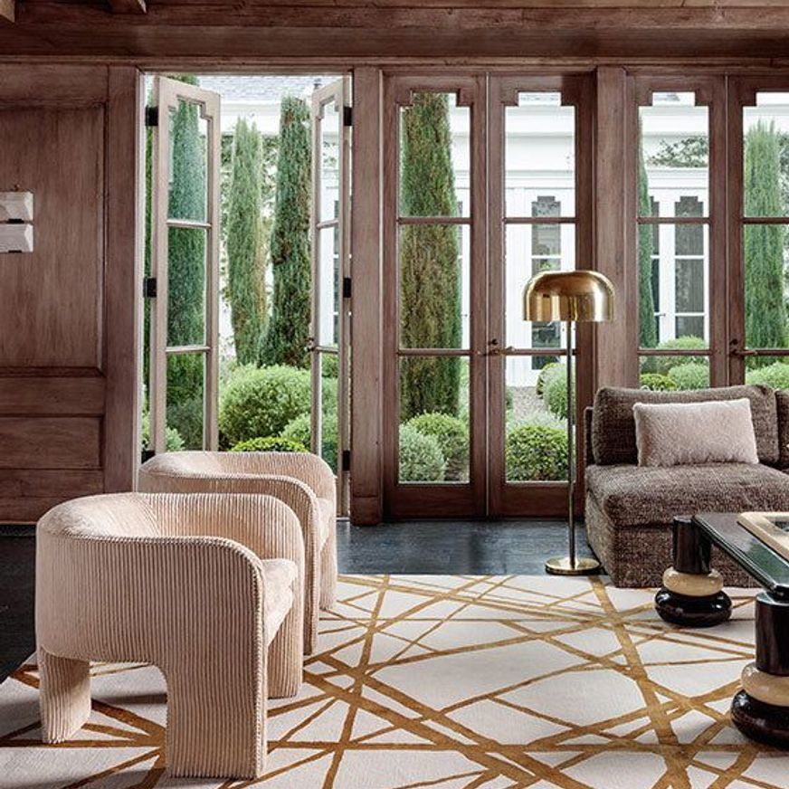 The Rug Company | Channels Copper by Kelly Wearstler