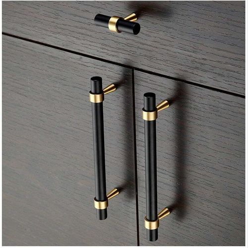 KT&CO Kitchen handles pull matte black Brass Byron Bay