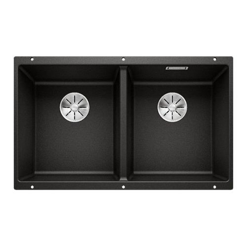 Blanco SUBLINE 350/350-U Double Bowl Undermount Sink - Black