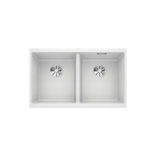 Blanco SUBLINE Double Bowl Undermount Sink | White