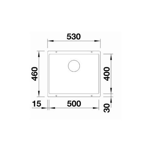 Blanco SUBLINE 500-U Single Bowl Undermount Sink - Black